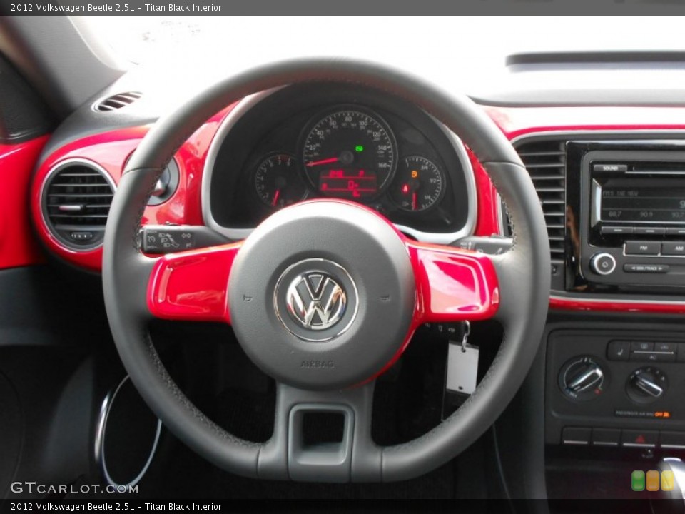 Titan Black Interior Steering Wheel for the 2012 Volkswagen Beetle 2.5L #57837986