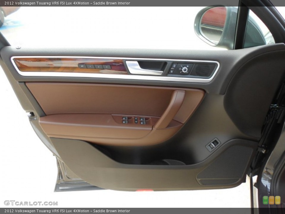 Saddle Brown Interior Door Panel for the 2012 Volkswagen Touareg VR6 FSI Lux 4XMotion #57839648