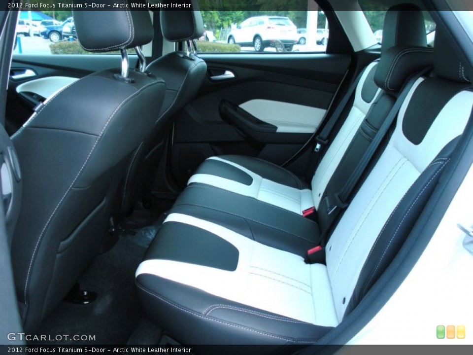 Arctic White Leather Interior Photo for the 2012 Ford Focus Titanium 5-Door #57843224