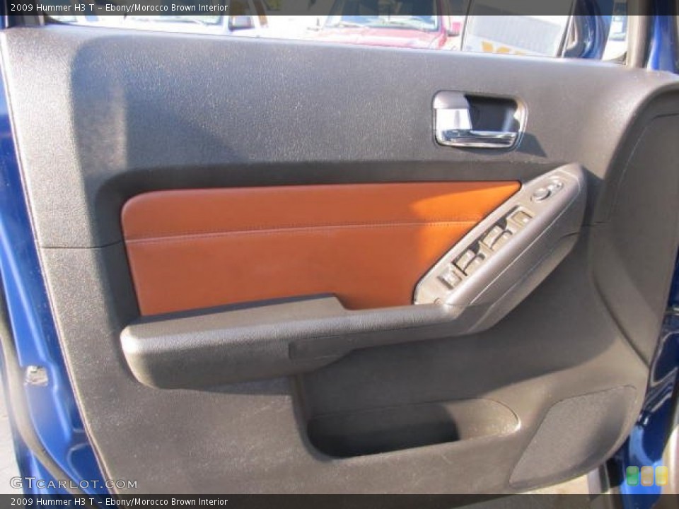 Ebony/Morocco Brown Interior Door Panel for the 2009 Hummer H3 T #57844040