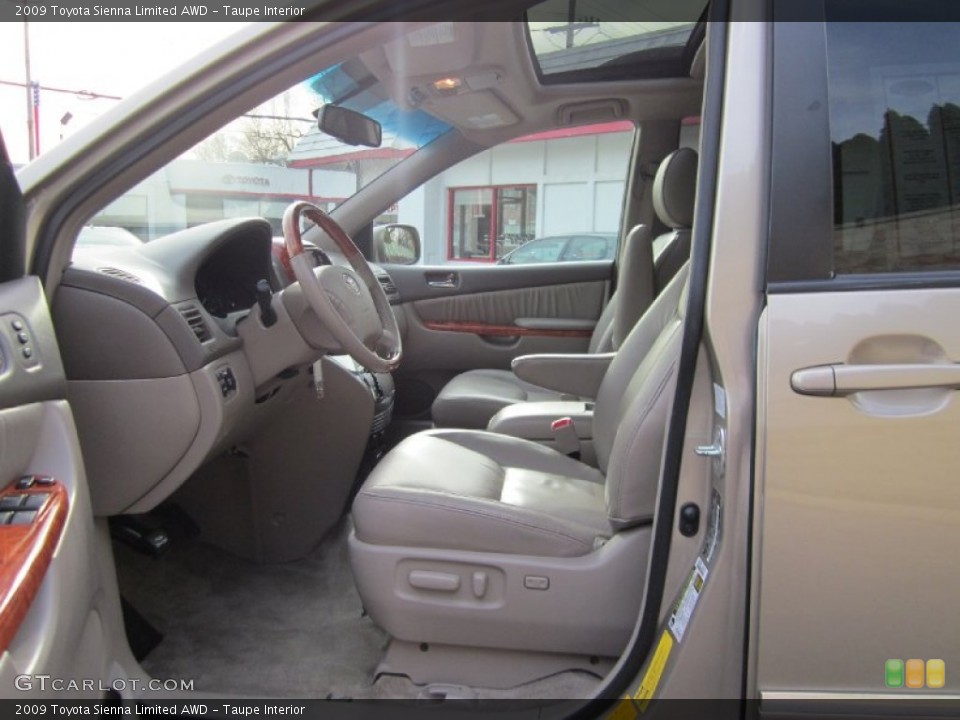 Taupe Interior Photo for the 2009 Toyota Sienna Limited AWD #57846140
