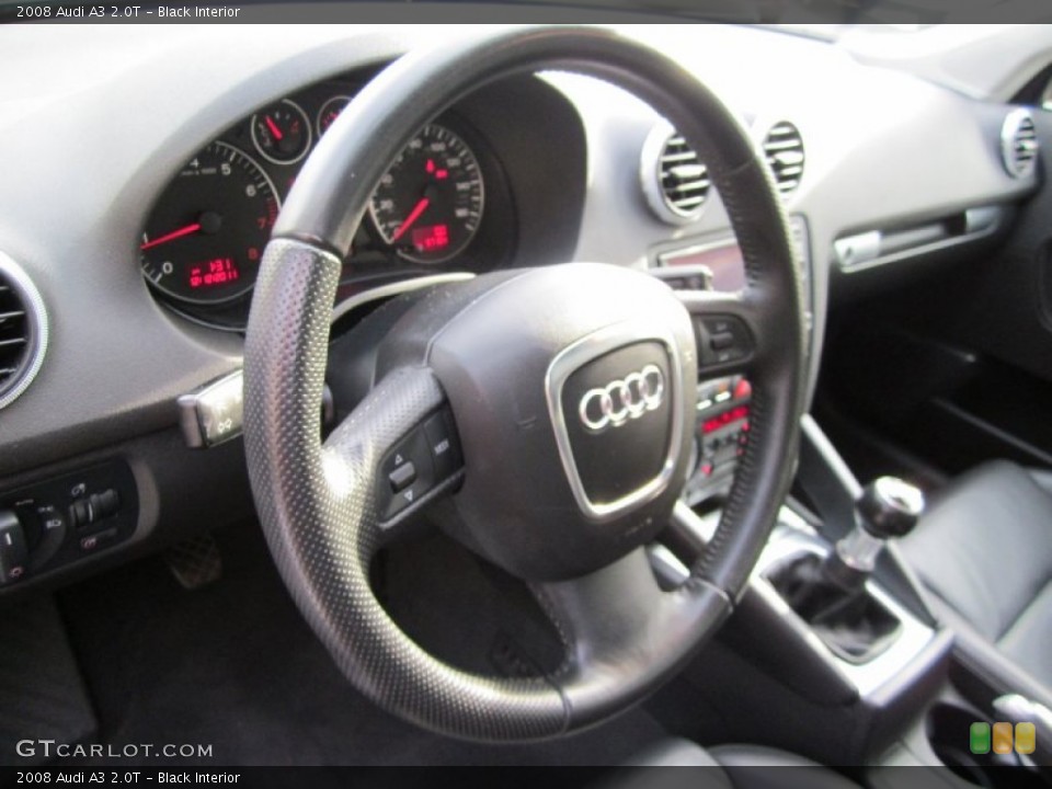 Black Interior Steering Wheel for the 2008 Audi A3 2.0T #57847374