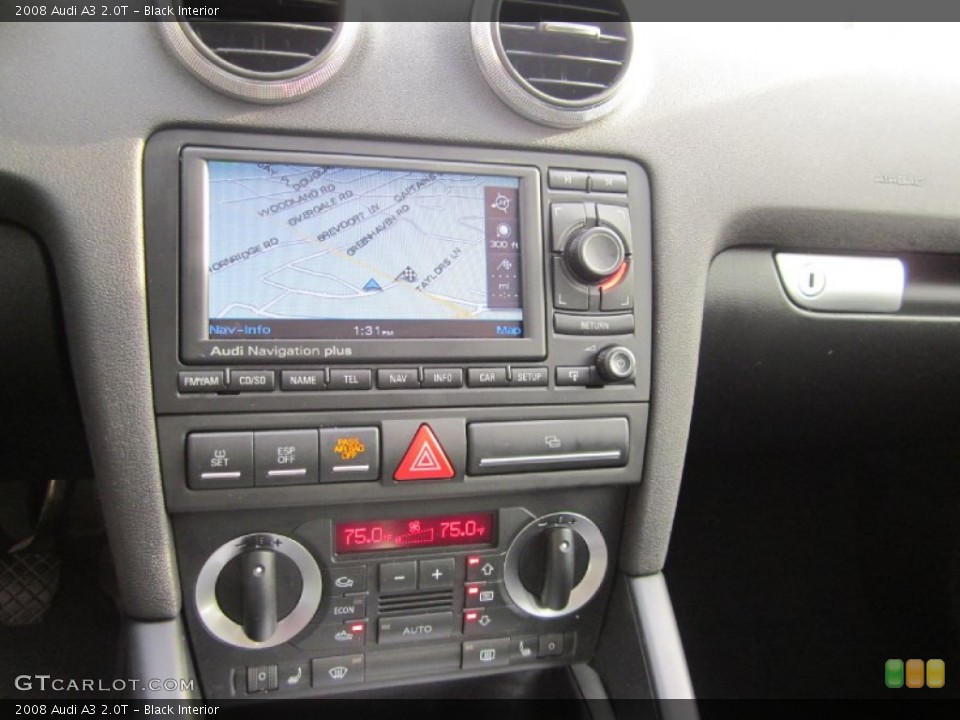 Black Interior Navigation for the 2008 Audi A3 2.0T #57847386
