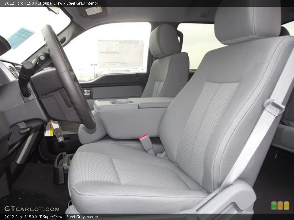 Steel Gray Interior Photo for the 2012 Ford F150 XLT SuperCrew #57854075
