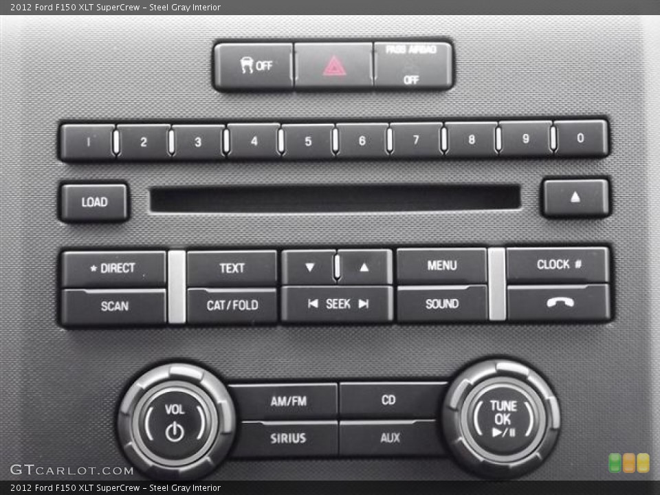 Steel Gray Interior Controls for the 2012 Ford F150 XLT SuperCrew #57854096