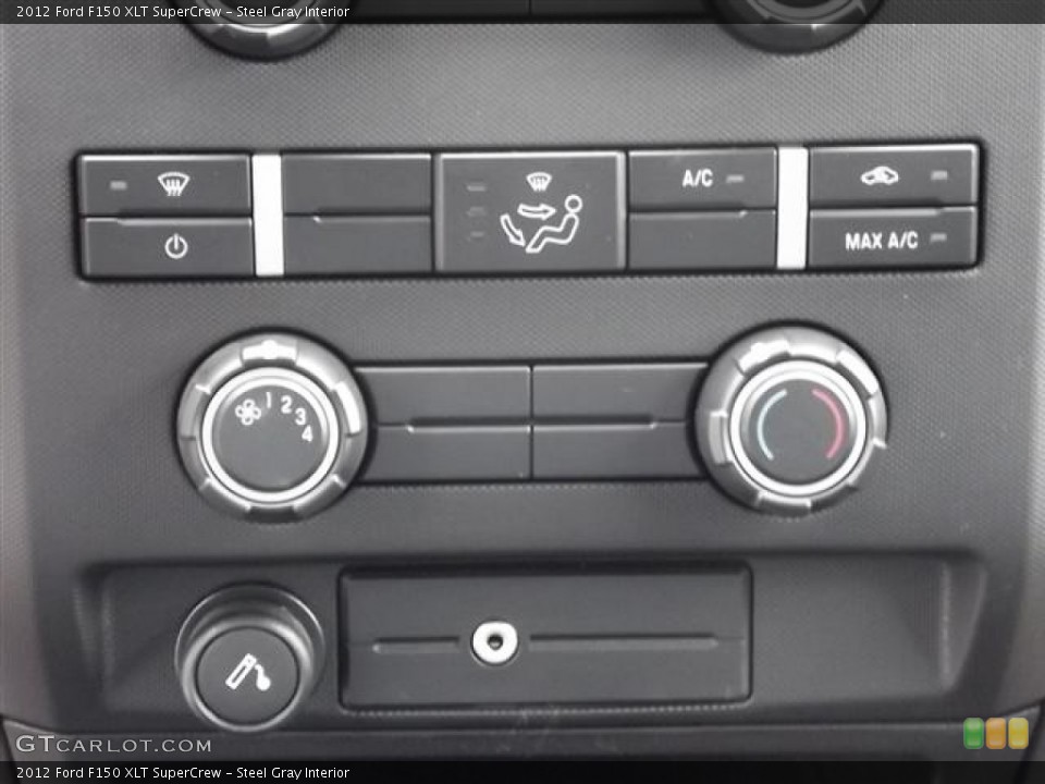 Steel Gray Interior Controls for the 2012 Ford F150 XLT SuperCrew #57854105