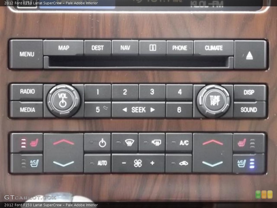 Pale Adobe Interior Controls for the 2012 Ford F150 Lariat SuperCrew #57855041