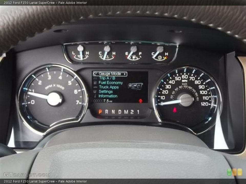 Pale Adobe Interior Gauges for the 2012 Ford F150 Lariat SuperCrew #57855059