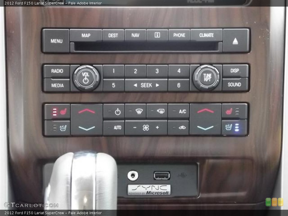 Pale Adobe Interior Controls for the 2012 Ford F150 Lariat SuperCrew #57855299