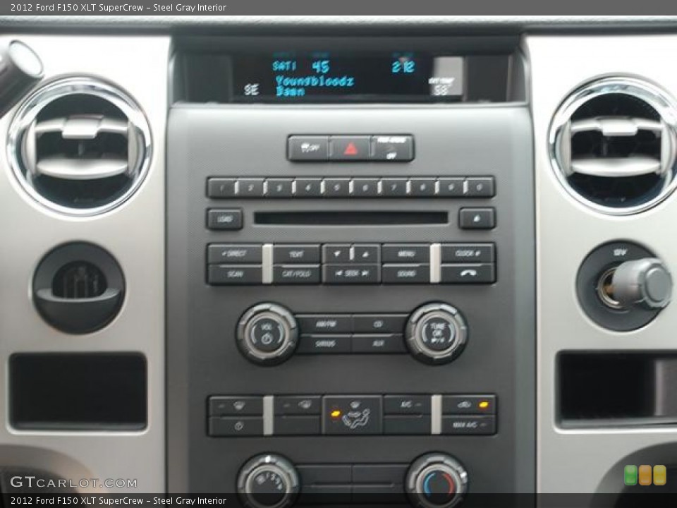 Steel Gray Interior Controls for the 2012 Ford F150 XLT SuperCrew #57855794