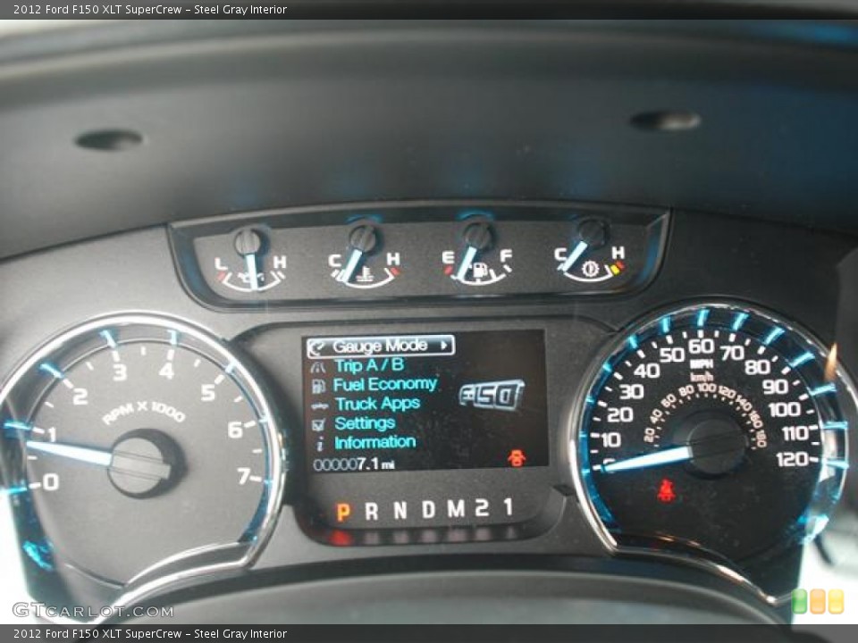 Steel Gray Interior Gauges for the 2012 Ford F150 XLT SuperCrew #57855806