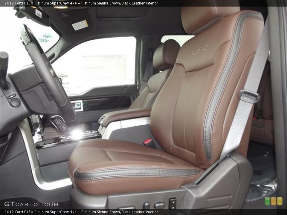 Platinum Sienna Brown/Black Leather Interior Photo for the 2012 Ford F150 Platinum SuperCrew 4x4 #57855914