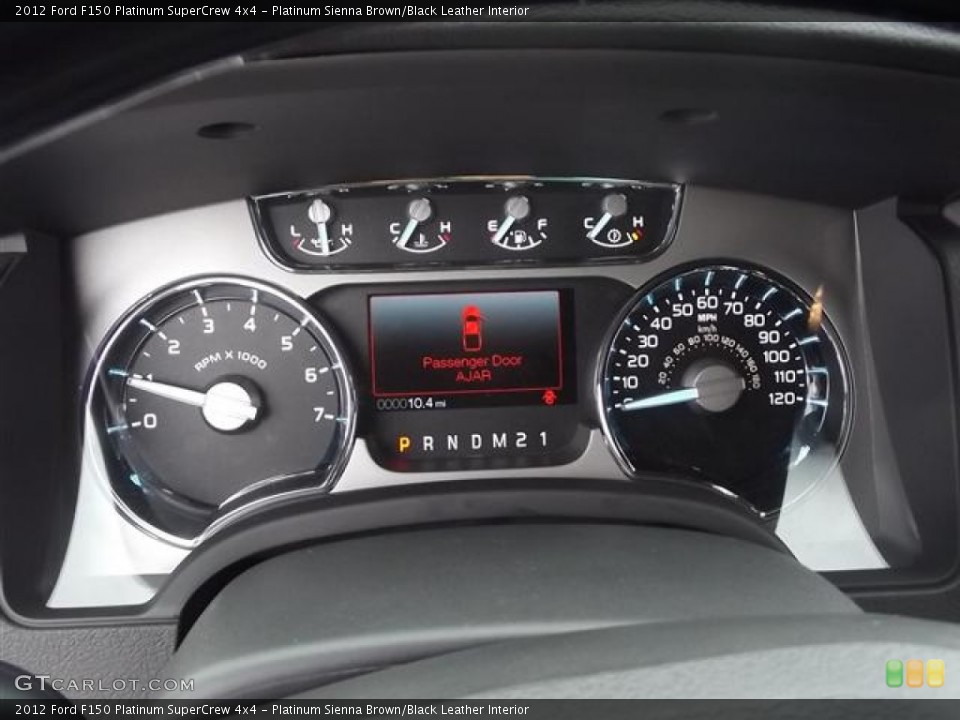 Platinum Sienna Brown/Black Leather Interior Gauges for the 2012 Ford F150 Platinum SuperCrew 4x4 #57855983