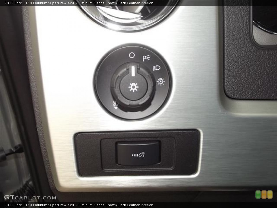 Platinum Sienna Brown/Black Leather Interior Controls for the 2012 Ford F150 Platinum SuperCrew 4x4 #57856031