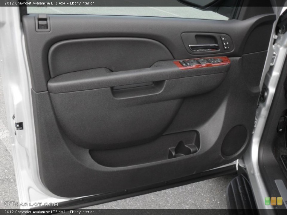 Ebony Interior Door Panel for the 2012 Chevrolet Avalanche LTZ 4x4 #57856298