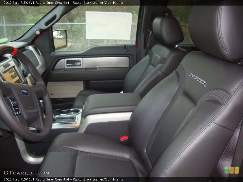 Raptor Black Leather/Cloth Interior Photo for the 2012 Ford F150 SVT Raptor SuperCrew 4x4 #57856316