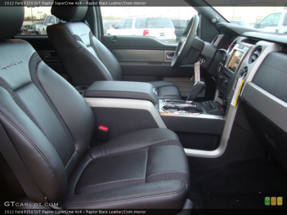 Raptor Black Leather/Cloth Interior Photo for the 2012 Ford F150 SVT Raptor SuperCrew 4x4 #57856328