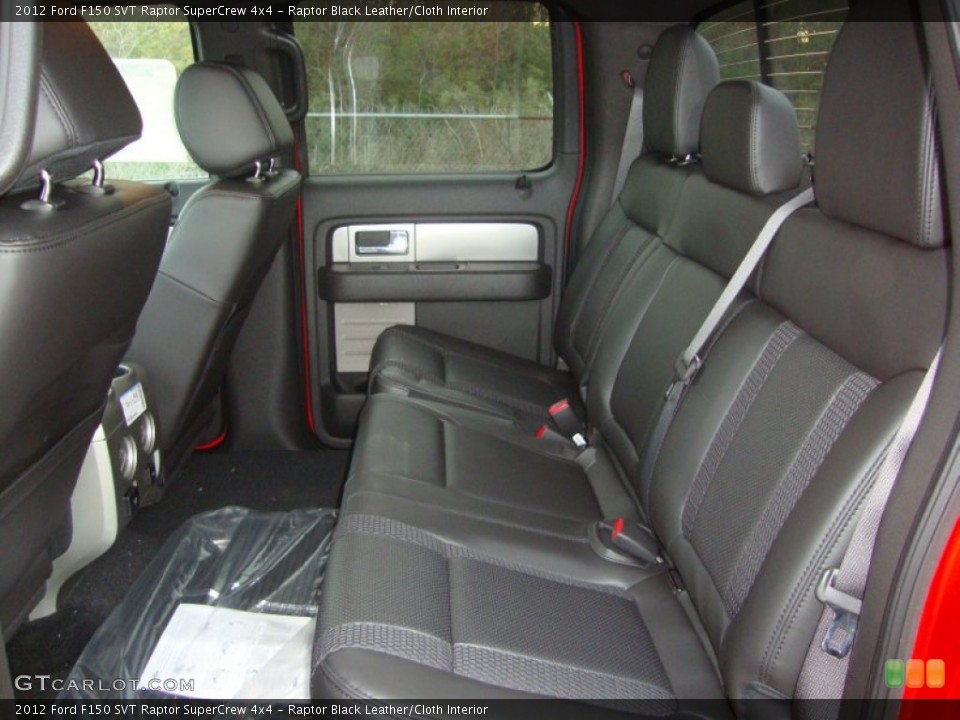 Raptor Black Leather/Cloth Interior Photo for the 2012 Ford F150 SVT Raptor SuperCrew 4x4 #57856334