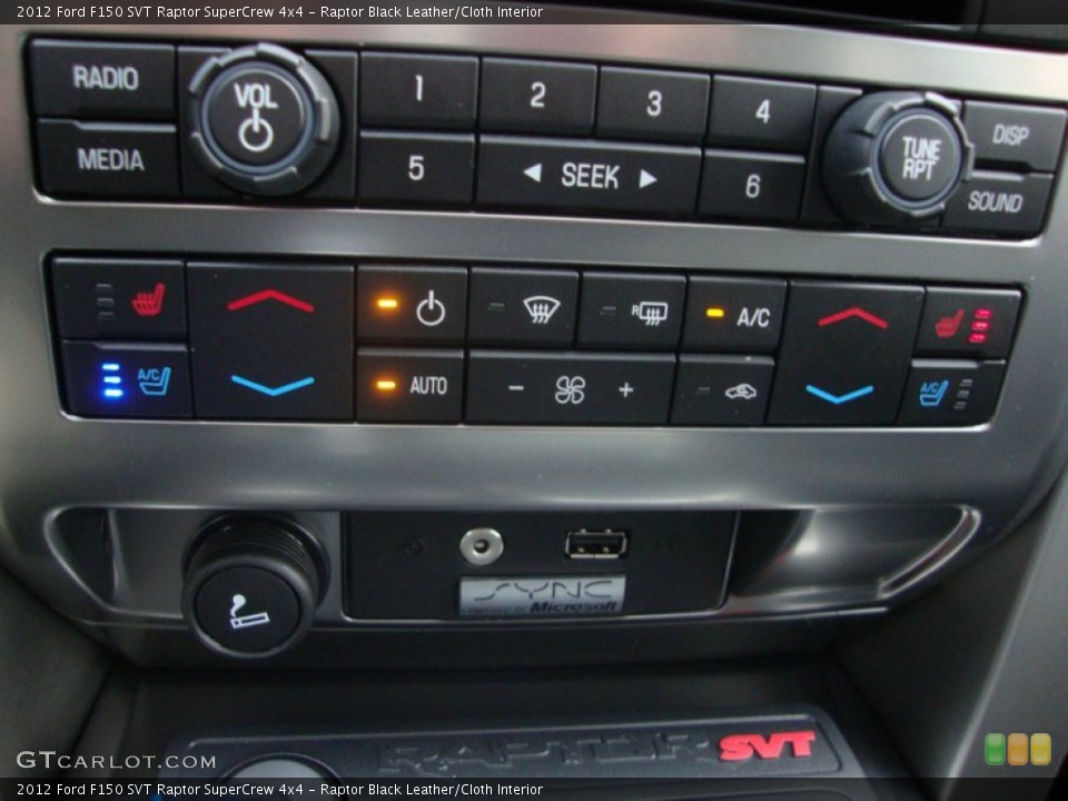 Raptor Black Leather/Cloth Interior Controls for the 2012 Ford F150 SVT Raptor SuperCrew 4x4 #57856445