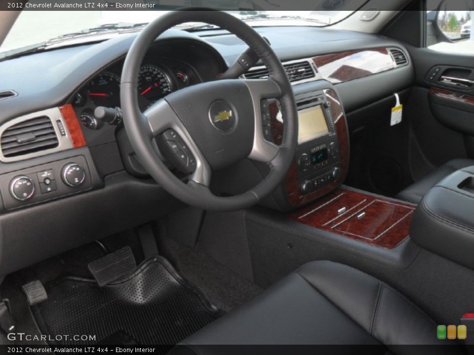 Ebony Interior Photo for the 2012 Chevrolet Avalanche LTZ 4x4 #57856511