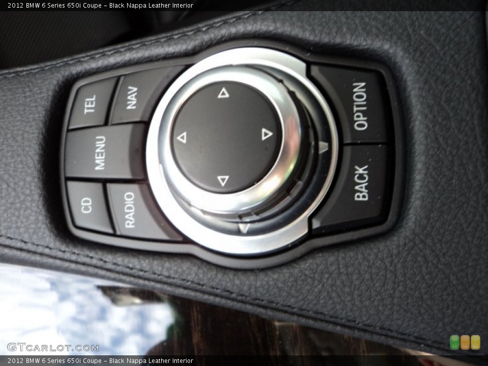 Black Nappa Leather Interior Controls for the 2012 BMW 6 Series 650i Coupe #57857138