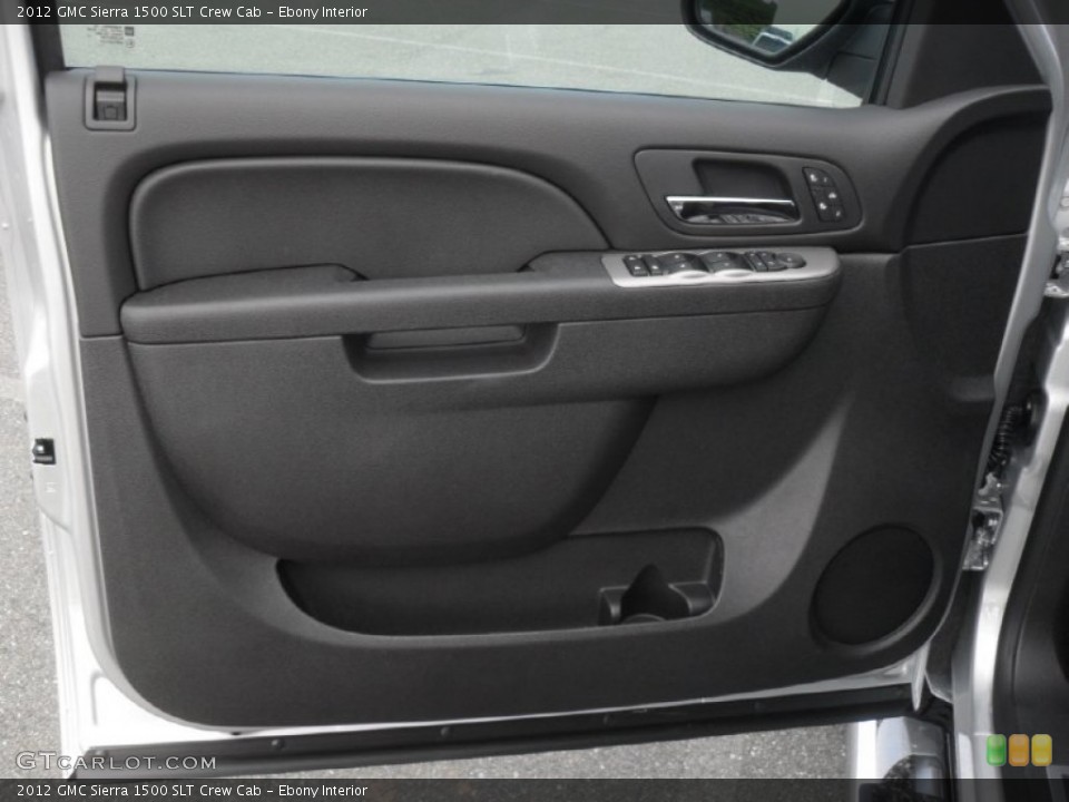 Ebony Interior Door Panel for the 2012 GMC Sierra 1500 SLT Crew Cab #57857663
