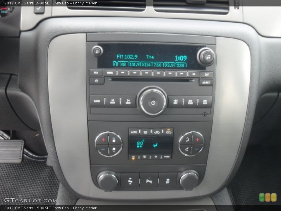 Ebony Interior Controls for the 2012 GMC Sierra 1500 SLT Crew Cab #57857680