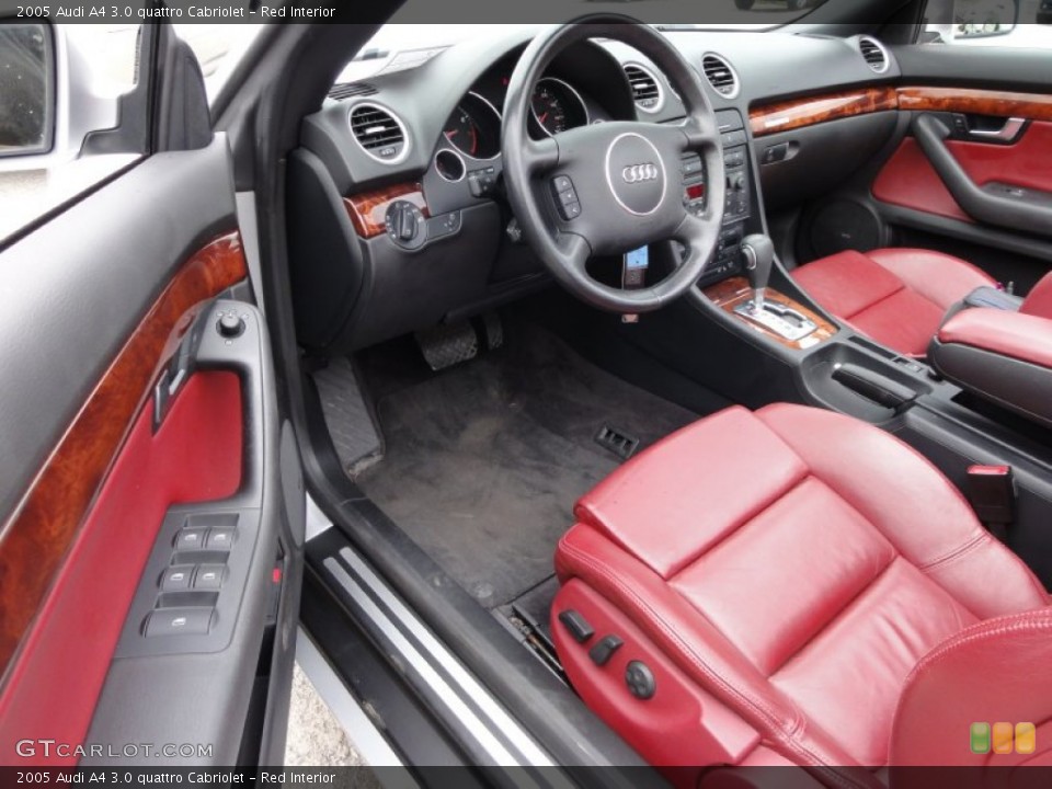 Red 2005 Audi A4 Interiors