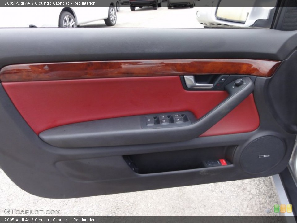 Red Interior Door Panel for the 2005 Audi A4 3.0 quattro Cabriolet #57859443