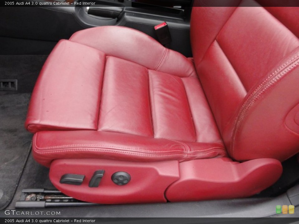 Red Interior Photo for the 2005 Audi A4 3.0 quattro Cabriolet #57859463