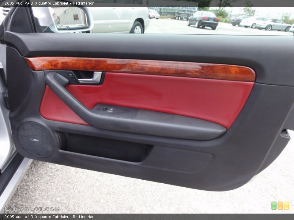 Red Interior Door Panel for the 2005 Audi A4 3.0 quattro Cabriolet #57859517