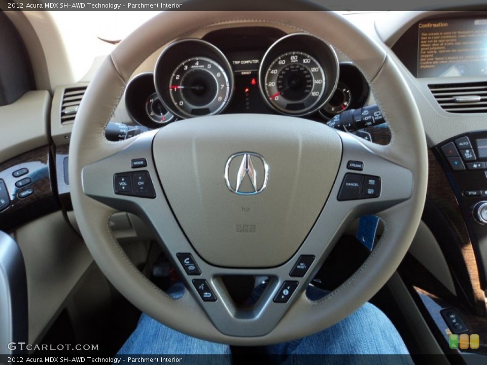 Parchment Interior Steering Wheel for the 2012 Acura MDX SH-AWD Technology #57859589
