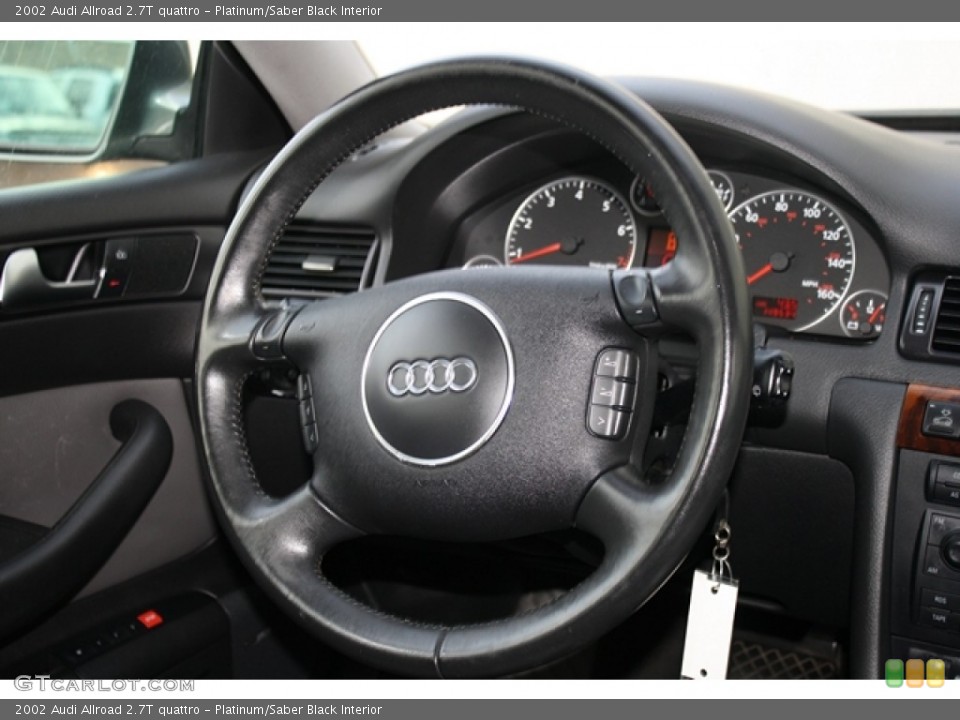 Platinum/Saber Black Interior Steering Wheel for the 2002 Audi Allroad 2.7T quattro #57861389