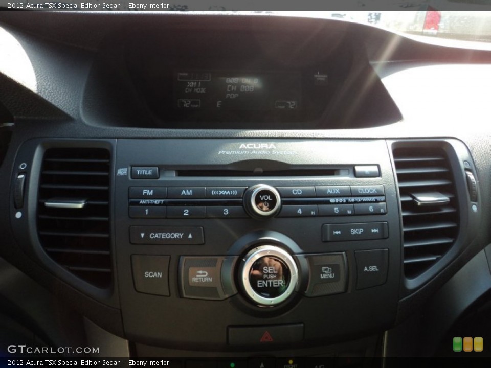 Ebony Interior Controls for the 2012 Acura TSX Special Edition Sedan #57861542