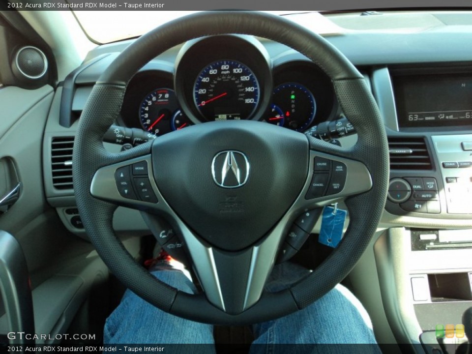 Taupe Interior Steering Wheel for the 2012 Acura RDX  #57861953