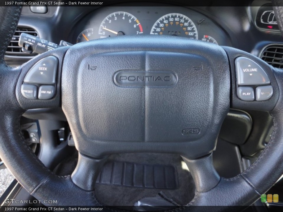 Dark Pewter Interior Steering Wheel for the 1997 Pontiac Grand Prix GT Sedan #57863048