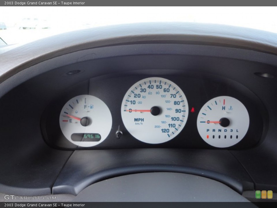 Taupe Interior Gauges for the 2003 Dodge Grand Caravan SE #57864086
