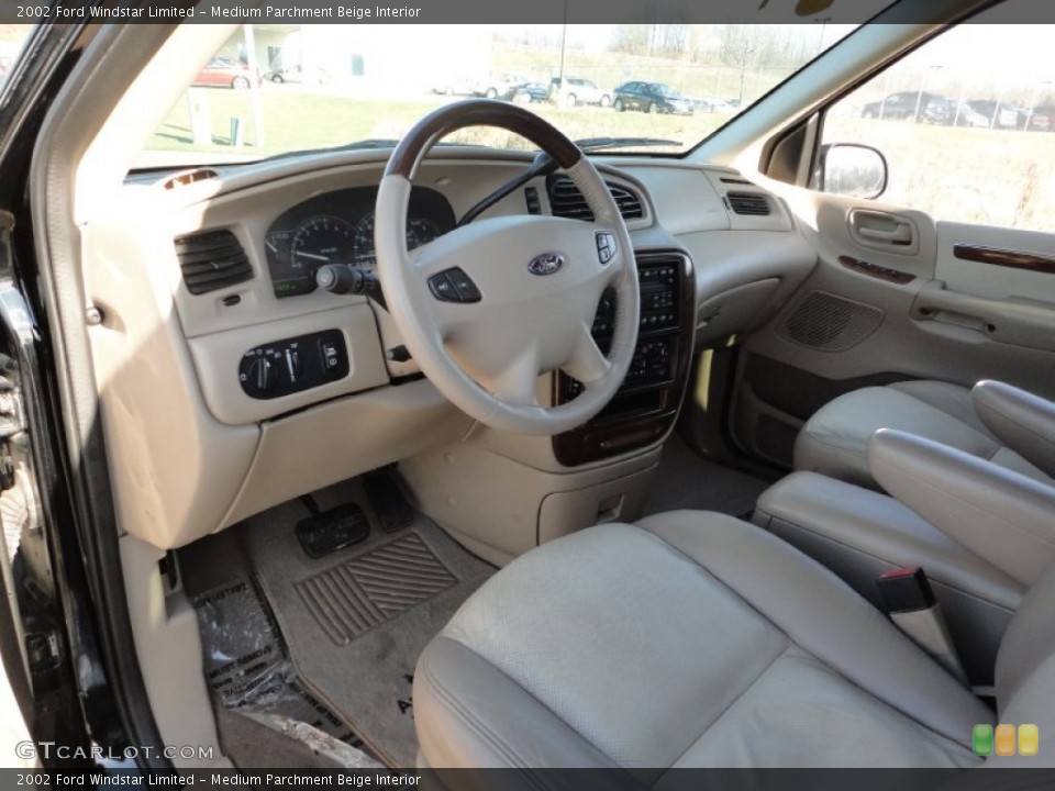 Medium Parchment Beige Interior Dashboard for the 2002 Ford Windstar Limited #57864443