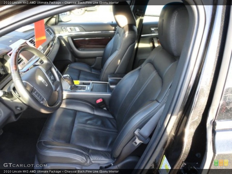 Charcoal Black/Fine Line Ebony Interior Photo for the 2010 Lincoln MKS AWD Ultimate Package #57864629