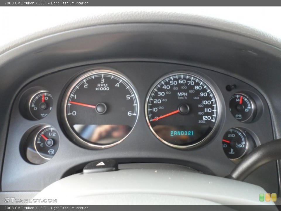 Light Titanium Interior Gauges for the 2008 GMC Yukon XL SLT #57870050