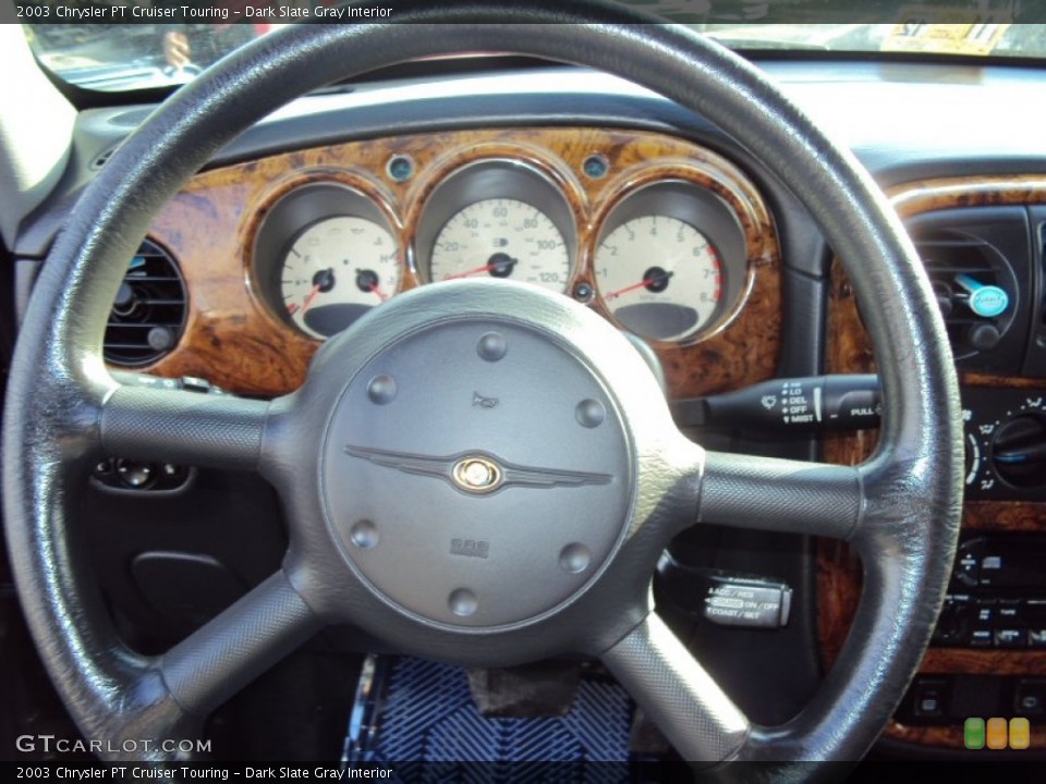 Dark Slate Gray Interior Steering Wheel for the 2003 Chrysler PT Cruiser Touring #57879136