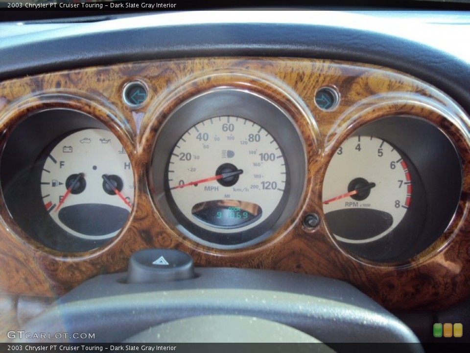 Dark Slate Gray Interior Gauges for the 2003 Chrysler PT Cruiser Touring #57879139