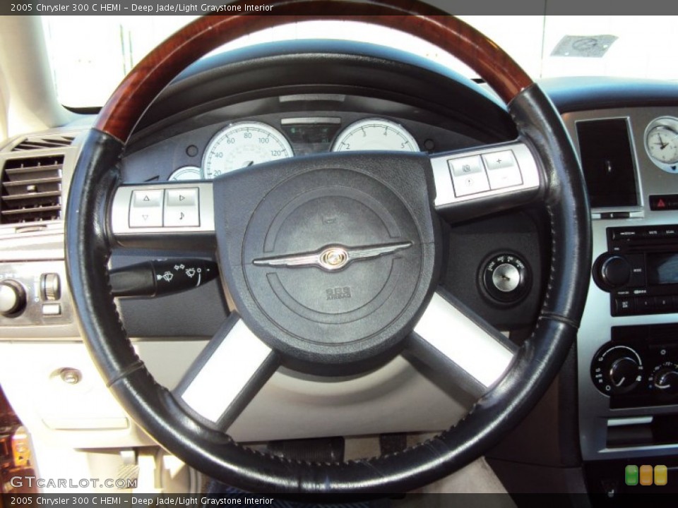 Deep Jade/Light Graystone Interior Steering Wheel for the 2005 Chrysler 300 C HEMI #57881674