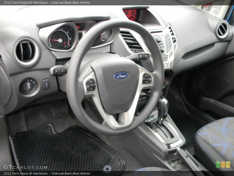 Charcoal Black/Blue Interior Dashboard for the 2012 Ford Fiesta SE Hatchback #57883225