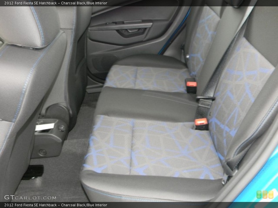 Charcoal Black/Blue Interior Photo for the 2012 Ford Fiesta SE Hatchback #57883243