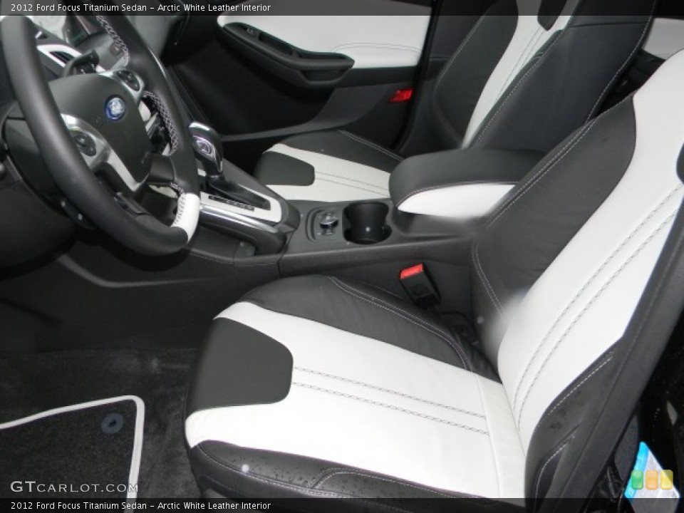 Arctic White Leather Interior Photo for the 2012 Ford Focus Titanium Sedan #57883798