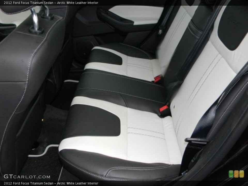 Arctic White Leather Interior Photo for the 2012 Ford Focus Titanium Sedan #57883807