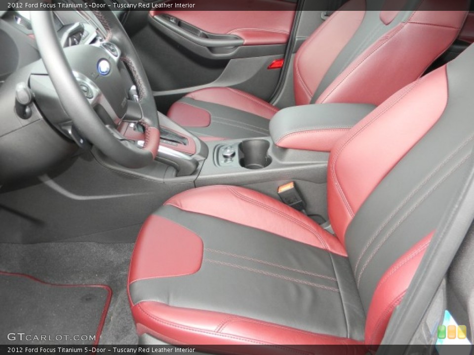 Tuscany Red Leather Interior Photo for the 2012 Ford Focus Titanium 5-Door #57884944
