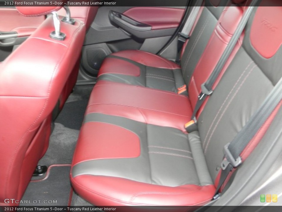 Tuscany Red Leather Interior Photo for the 2012 Ford Focus Titanium 5-Door #57884953