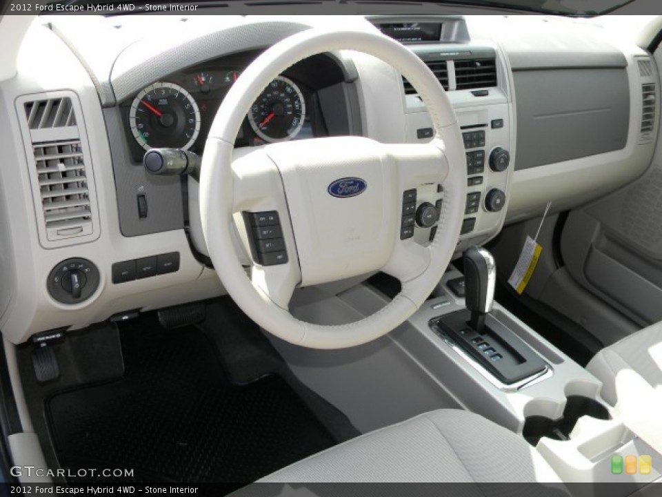 Stone Interior Dashboard for the 2012 Ford Escape Hybrid 4WD #57885262